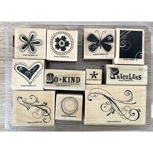 Stampin' Up! "Priceless" Wood Mount Rubber Stamps (2007)